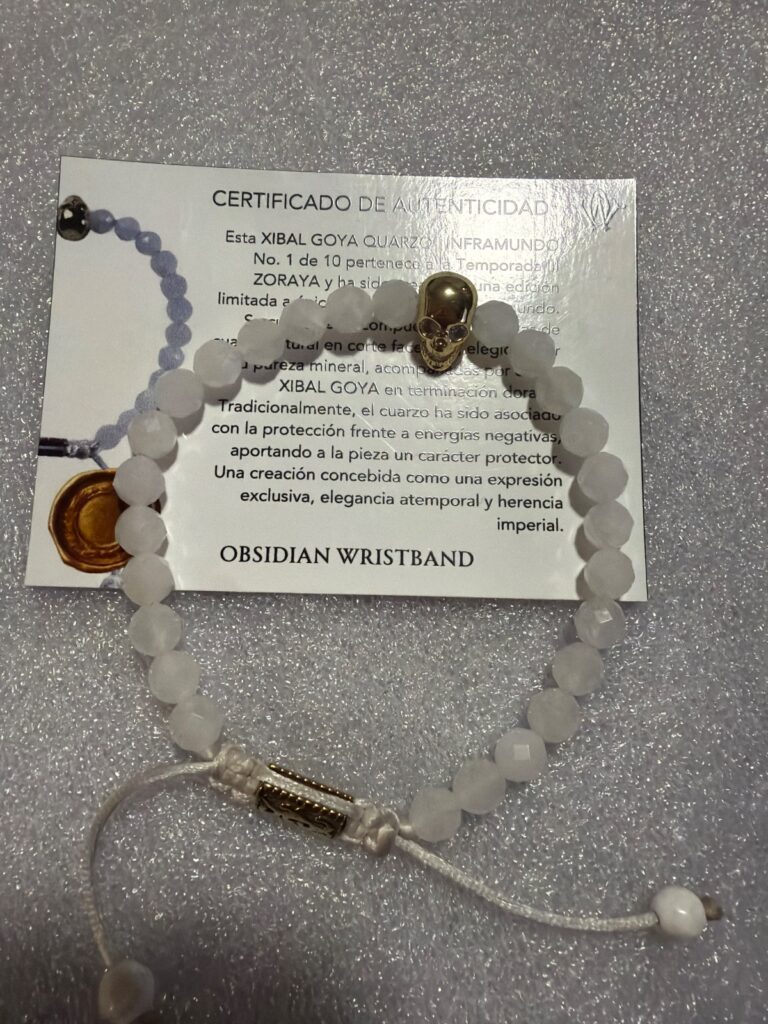 XIBAL GOYA QUARZO · pieza de la Casa Obsidian Wristband