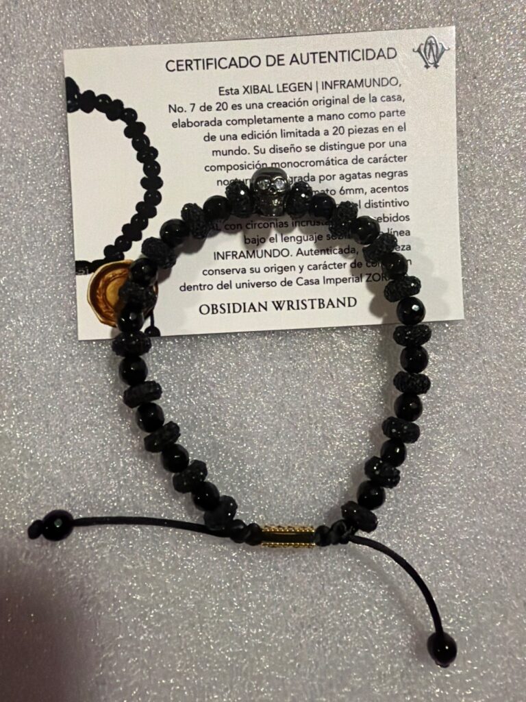 XIBAL LEGEN · pieza de la Casa Obsidian Wristband