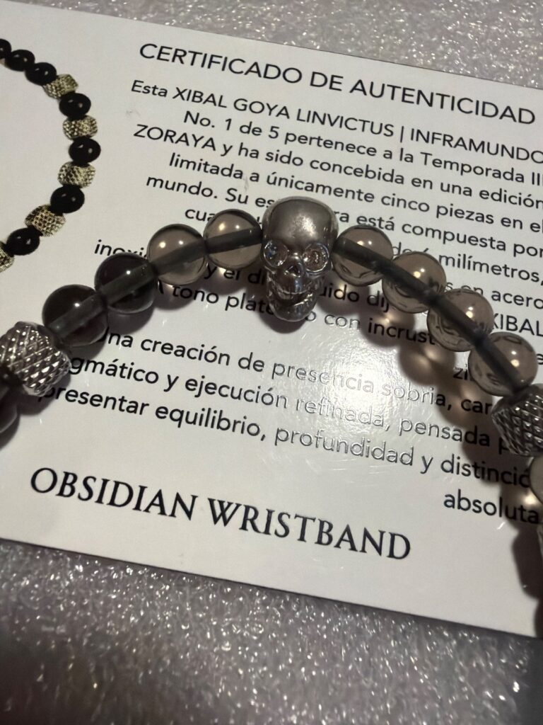 XIBAL GOYA LINVICTUS · pieza de la Casa Obsidian Wristband