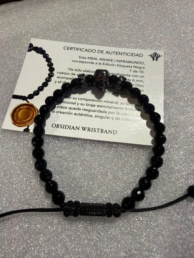 XIBAL AWAKE · pieza de la Casa Obsidian Wristband