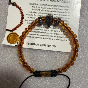 XIBAL AWAKE AMBAR · pieza de la Casa Obsidian Wristband