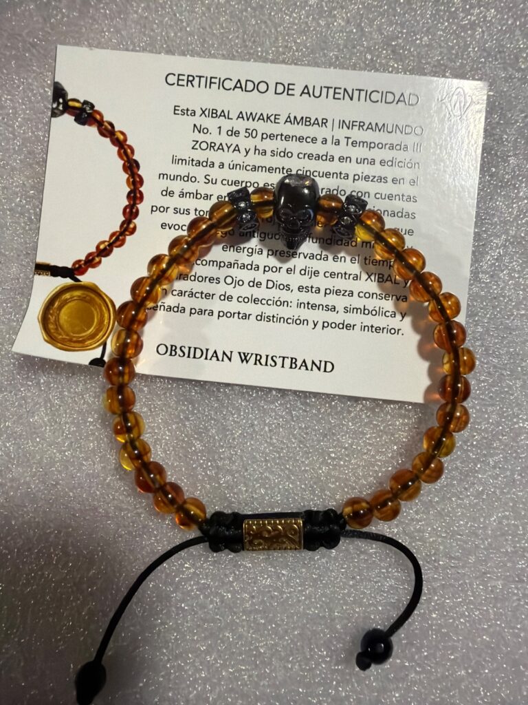 XIBAL AWAKE AMBAR · pieza de la Casa Obsidian Wristband