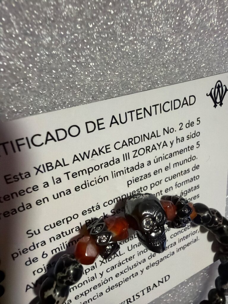 XIBAL AWAKE CARDINAL · pieza de la Casa Obsidian Wristband