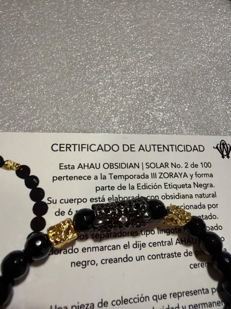 AHAU OBSIDIAN · pieza de la Casa Obsidian Wristband