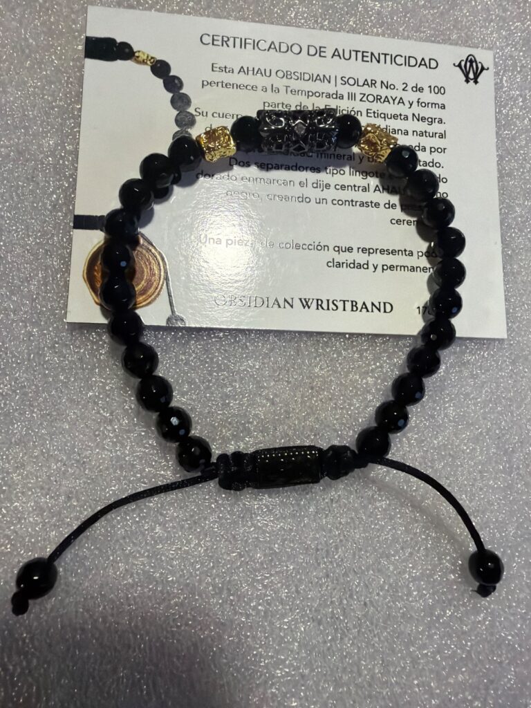 AHAU OBSIDIAN · pieza de la Casa Obsidian Wristband