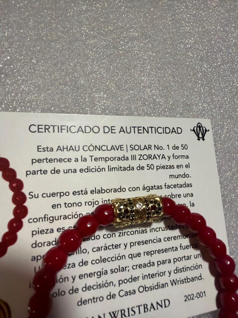 AHAU CÓNCLAVE · pieza de la Casa Obsidian Wristband