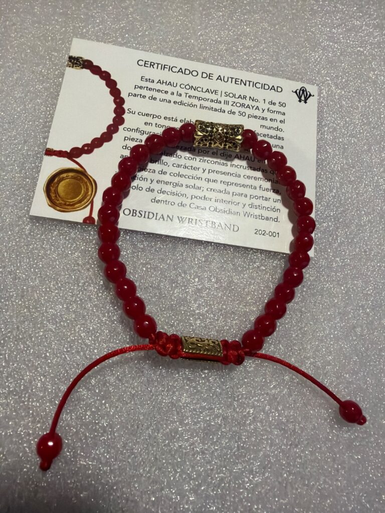 AHAU CÓNCLAVE · pieza de la Casa Obsidian Wristband