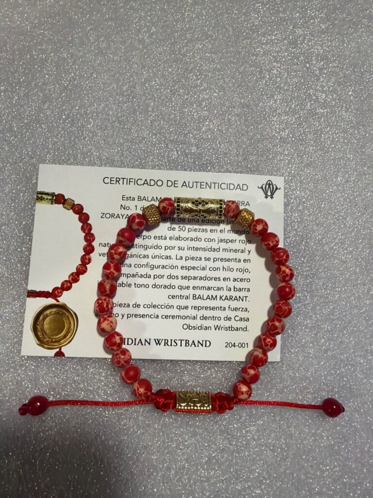 BALAM KARANT SANTAL · pieza de la Casa Obsidian Wristband