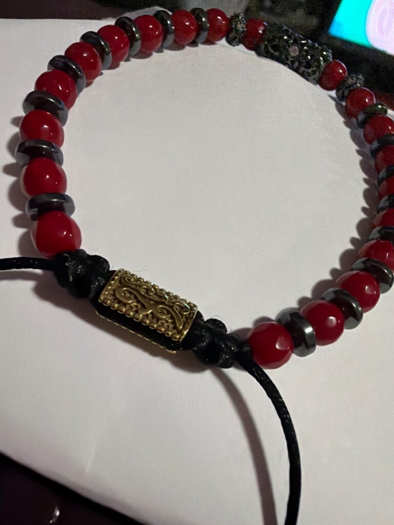 AHAU MERCURY · pieza de la Casa Obsidian Wristband