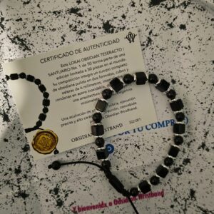 LOKAI OBSIDIAN TESERACTO · pieza de la Casa Obsidian Wristband