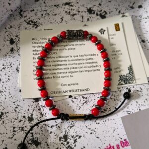 AHAU MERCURY · pieza de la Casa Obsidian Wristband