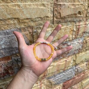 AHAU CITRINO · pieza de la Casa Obsidian Wristband