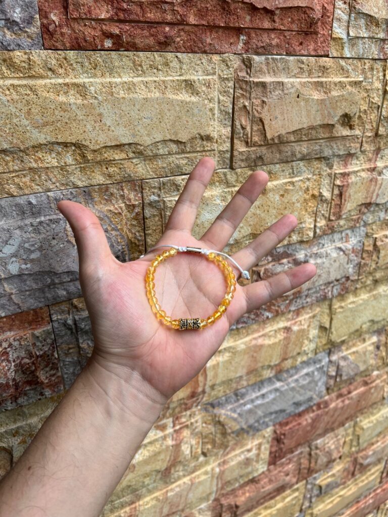 AHAU CITRINO · pieza de la Casa Obsidian Wristband