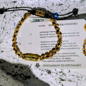 BALAM KARANT VALKANE ORO · pieza de la Casa Obsidian Wristband