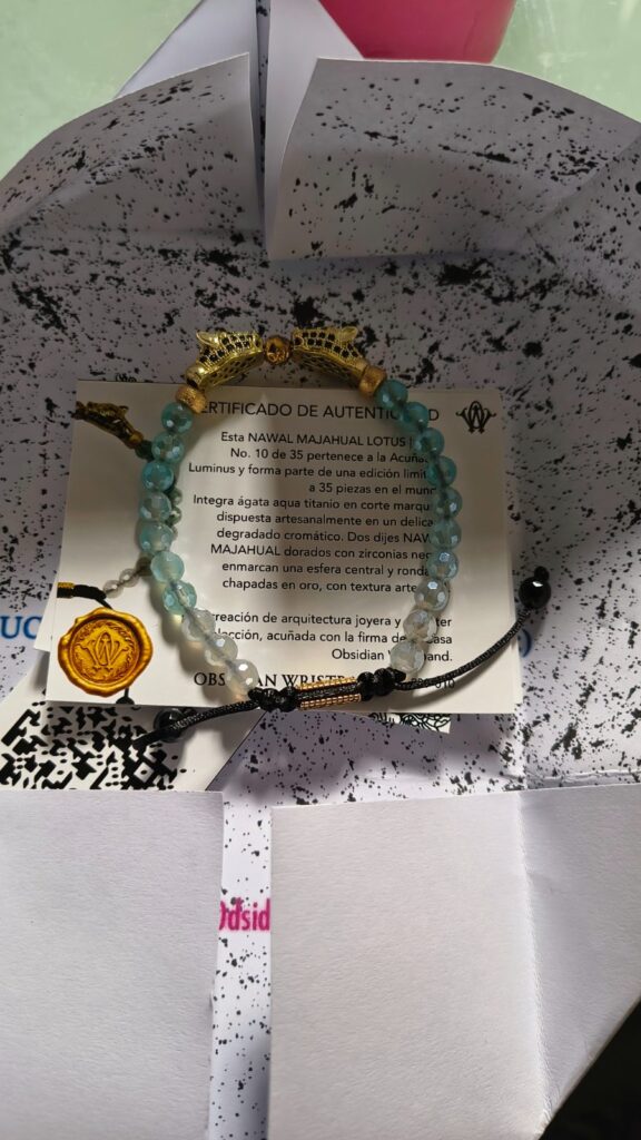 NAWAL MAJAHUAL LOTUS · pieza de la Casa Obsidian Wristband